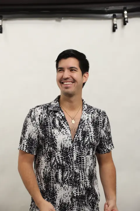 Press photo: Azul smiling